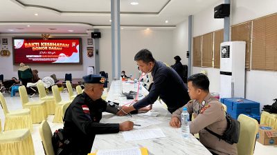 Satbrimob Polda Kalbar Berpartisipasi Donor Darah ,Dalam Rangka Hari Bhayangkara