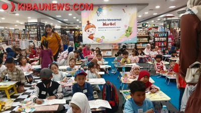 Ratusan Anak Antusias Ikut Lomba Mewarnai Gramedia