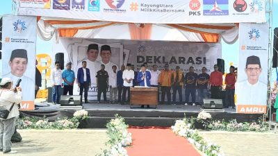 Deklarasi Calon Bupati dan Wakil Bupati Kayong Utara 2024, Romi Wijaya-Amru Chanwari : Fokus Perbaikan Infrastruktur dan Ekonomi Daerah