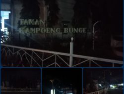 Taman “Kampoeng Bunge” Ketapang Gelap Gulita;Penerangan Tidak Berfungsi ,Terkesan dibiarkan Dinas Terkait