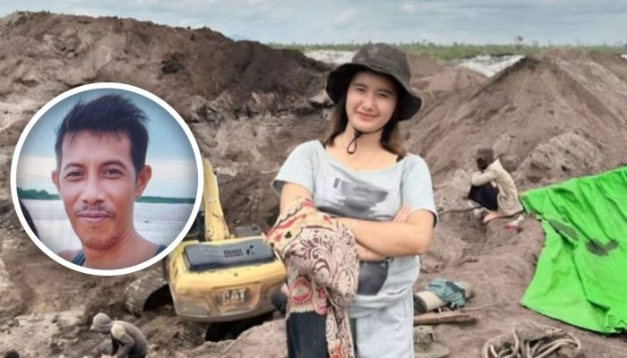 VIRAL TIKTOK! Aktivitas Tambang Emas di Pematang Gadung, Diduga Dikelola Junaidi Alias Adi, Gunakan Mesin Dompeng dan Alat Berat